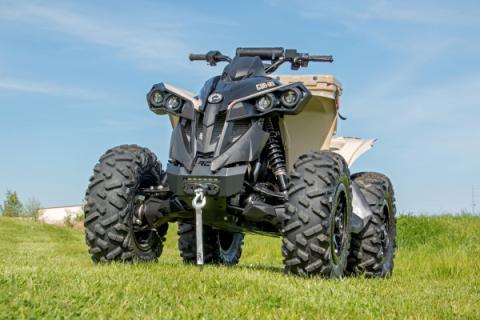 Winch Bumper 4500-Lb Winch Synthetic Rope 12-22 Can-Am Renegade 1000/Renegade 800R Rough Country