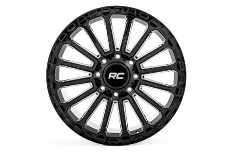 97 Series Wheel One-Piece Gloss Black 22x10 6x5.5 -25mm Rough Country