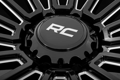 97 Series Wheel One-Piece Gloss Black 22x10 6x5.5 -25mm Rough Country