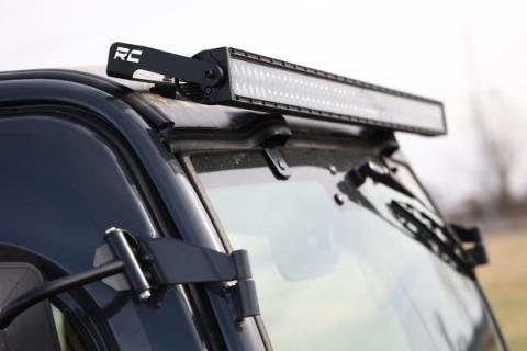 50 Inch Single Row LED Light Kit Black Series Front-Facing 14-22 Kubota RTV-X900/RTV-X1100 Diesel Rough Country