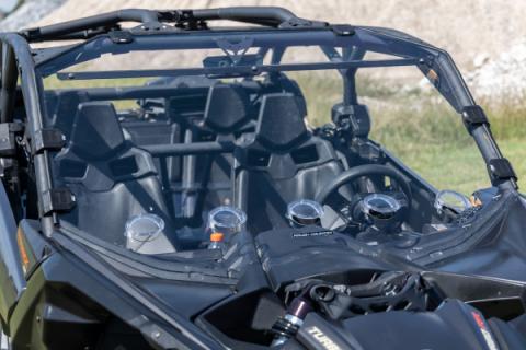 Can-Am Full Windshield Vented 17-21 Can-Am Maverick X3 4WD Rough Country