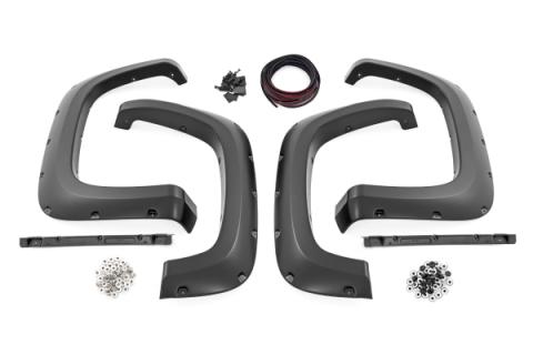 Fender Flares Pocket G2X Deep Mahogany Chevy Silverado 2500 HD/3500 HD (20-26) Rough Country