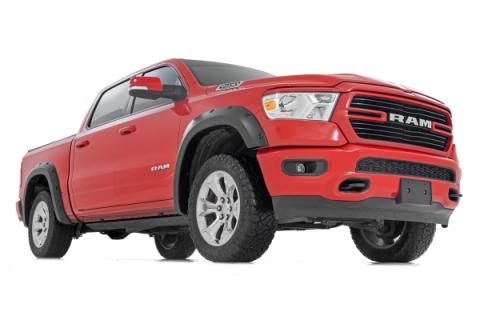 Pocket Fender Flares PAF Silver Classic Body Ram 1500 2WD/4WD (2019-2024) Rough Country