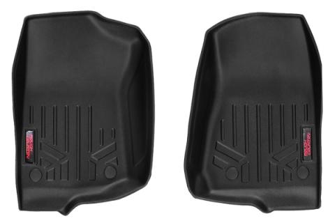 Heavy Duty Floor Mats Front-18-Up Jeep JL Gladiator JT Rough Country