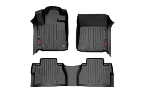 Heavy Duty Floor Mats Front/Rear Crew Max-14-20 Toyota Tundra Rough Country