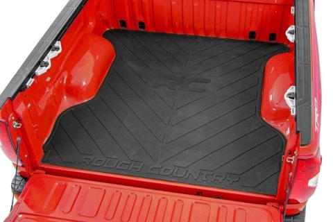 Ford Bed Mat w/RC Logos 19-Up Ranger 5ft Beds Rough Country