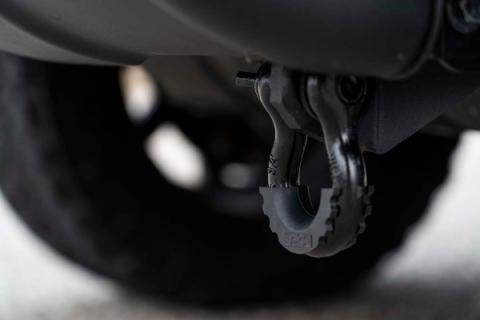 Toyota Tow Hook to Shackle Conversion Kit w/Bull Bar Support 07-20 Tundra Rough Country