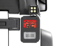 Jeep Tail Light Covers Mountains 07-18 Wrangler JK Rough Country