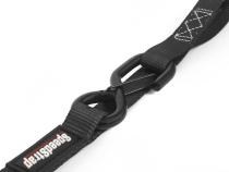 1 Inch x 10' Cam-Lock Tie Down with Snap S-Hooks and Soft-Tie 2 Pack Black SpeedStrap