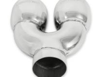 Exhaust Tip Exhaust Tip Dual 3.5 Inch Rolled Angle Polished SS Fits 2.50 Inch Tubing-Weld On Flowmaster