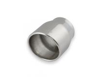 Exhaust Tip Exhaust Tip 4.00 Inch Rolled Angle Polished SS Fits 3.00 Inch Tubing Weld On Flowmaster