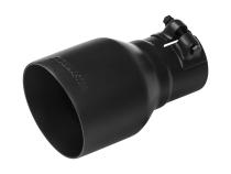 Exhaust Tip Exhaust Tip 4.00 Inch Black Ceramic Coated Fits 2.5 Inch Tubing- Clamp On Flowmaster