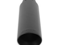 Exhaust Tip Exhaust Tip 4.00 Inch Black Angle Cut Fits 3 Inch Tubing, 13.00 Inch Long Clamp On Flowmaster
