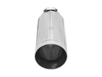 Exhaust Tip Exhaust Tip 4.00 Inch 13 Angle Cut Polished SS Fits 3.00 Inch Tubing Clamp On Flowmaster