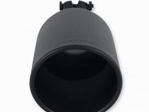 Exhaust Tip Exhaust Tip 4.5 Inch Black Angle Cut Fits 2.5 Inch Tubing, 11.00-In Long Clamp On Flowmaster