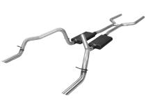 American Thunder Crossmember-Back Exhaust System Fits 1970-1974 Chevrolet Camaro And Pontiac Firebird With V8 Engine 2.50 Inch Aluminized Steel Aggressive To Moderate Sound Flowmaster