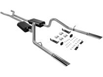 American Thunder Crossmember-Back Exhaust System 1966-1967 Ford Fairlane With V8 Engine 2.50 Inch Aluminized Steel Moderate Sound Flowmaster