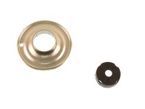 Suspension Shock Absorber Twintube Front Audi A4 2009-2005 A4 Quattro 2009-2005 S4 2009-2004 Clevis Stem Black Paint B4 OE Replacement Bilstein