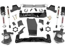 6.0 Inch GM Suspension Lift Kit w/ N3 Sruts and V2 Monotube 14-18 1500 PU 4WD Cast Steel Rough Country