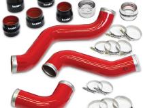 Boost Tube Upgrade Kit Fits 20-25 Chevy/GMC 2500/3500 6.6L Duramax, L5P Red Powdercoat Banks Power