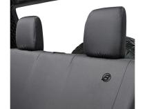 Jeep Wrangler Seat Covers For Jeep 2007-2018 Wrangler JK 2 Door Rear Premium Vinyl Fabric Black Diamond Bestop