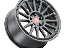Aluminum Wheels 17x8 Grip 315B Satin Black Red and Black Logo Multi Spoke 30 Offset 5 on 100 Bolt Pattern 72.6 Bore Raceline