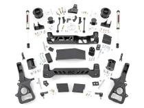 5 Inch RAM Suspension Lift Kit w/V2 Shocks 19-Up RAM 1500 4WD Air Ride Rough Country