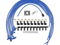 Spark Plug Wire Set Super Stock Copper Core 8MM 90 Deg. Boots Blue 4039B, Spark Plug Wires, Super Stock, Copper Core, 8Mm, Blue ACCEL