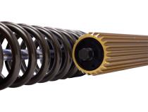 Suspension Shock Absorber and Coil Spring Assembly Monotube Rear Left Can-Am Maverick X3 Max RS Turbo R Type III Hard Anodized Black Hawk Powersports Bilstein