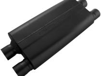 80 Series Chambered Muffler 80 Series Crossflow 2.50 Dual In 2.50 Dual Out Aggressive Sound Flowmaster