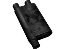 80 Series Chambered Muffler 80 Series Crossflow 2.50 Inch In (O) / Out (D) Aggressive Sound Flowmaster