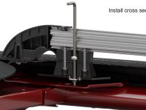 07-18 Wrangler JK 4 Door Nebo Roof Rack Main Rail Kit Black TeraFlex