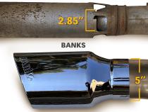 Monster Exhaust System Single Exit Black Tip for 20-22 Chevy/GMC 2500/3500 Banks Power