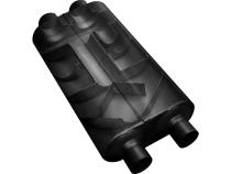 50 Series Big Block Chambered Muffler 50 Big Block 2.75 Dual In 2.50 Dual Out Mild Sound Flowmaster