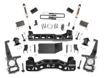 4 Inch Suspension Lift Kit Strut Spacers w/V2 Shocks 09-10 F-150 4WD Rough Country