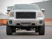 Sierra Mesh Grille 14-15 1500 Sierra Black Powdercoat Stainless Steel Hardware Rough Country