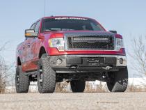 Mesh Grille 30 Inch Dual Row LED Chrome White DRL 09-14 Ford F-150 Rough Country
