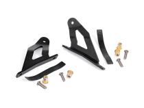 Nissan 50 Inch Curved LED Light Bar Upper Windshield Mounts 04-15 Titan Rough Country