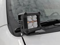Toyota 4Runner 3 Inch Wide Angle LED Lower Windshield Ditch Kit 3 Inch Osram Wide Angle LED For 10-Pres 4Runner Rough Country
