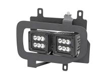 Ford LED Fog Light Kit Black Series w/ Flood Beam 15-19 F-150 Rough Country