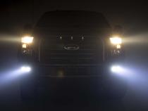 Ford LED Fog Light Kit Black Series w/ Flood Beam 15-19 F-150 Rough Country