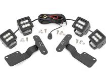 Subaru 2-inch LED Lower Windshield Ditch Kit 14-18 Forester Flood Beam Rough Country