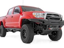 LED Light Kit Ditch Mount 2 Inch Black Pair Amber DRL Toyota Tacoma (05-15) Rough Country
