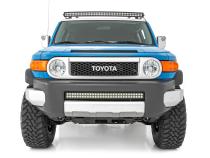LED Light Windshield Kit 50 Inch Curved Dual Row Black Series 07-14 Toyota FJ Cruiser Rough Country