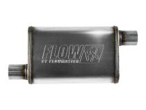 Flow Fx Muffler Flow Fx Muffler 2.25 Offset In/ 2.25 Offset Out Moderate Sound Stainless Steel Flowmaster
