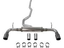 Flow Fx Cat-Back Exhaust System Fits 2014-2022 Jeep Cherokee 3.2-Liter, Flow Fx Cat-Back 2.5-Inch Stainless Steel Exhaust System, 3.5-Inch Black Ceramic Tips, Dual Out Rear Exit Flowmaster