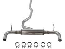 Flow Fx Cat-Back Exhaust System Fits 2014-2022 Jeep Cherokee 3.2-Liter, Flow Fx Cat-Back 2.5-Inch Stainless Steel Exhaust System, 3.5-Inch Black Ceramic Tips, Dual Out Rear Exit Flowmaster