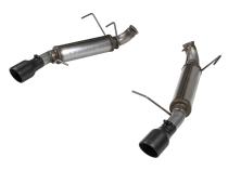 Flow Fx Axle-Back Exhaust System Fits 2011-2014 Ford Mustang 3.7-Liter, Flow Fx Axle-Back 2.5-Inch Stainless Steel Exhaust System, 4.0-Inch Black Ceramic Tips, Dual Out Rear Exit Flowmaster