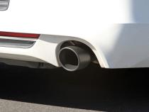 Flow Fx Axle-Back Exhaust System Fits 2011-2014 Ford Mustang 3.7-Liter, Flow Fx Axle-Back 2.5-Inch Stainless Steel Exhaust System, 4.0-Inch Black Ceramic Tips, Dual Out Rear Exit Flowmaster