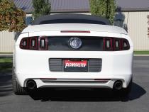 Flow Fx Axle-Back Exhaust System Fits 2011-2014 Ford Mustang 3.7-Liter, Flow Fx Axle-Back 2.5-Inch Stainless Steel Exhaust System, 4.0-Inch Black Ceramic Tips, Dual Out Rear Exit Flowmaster
